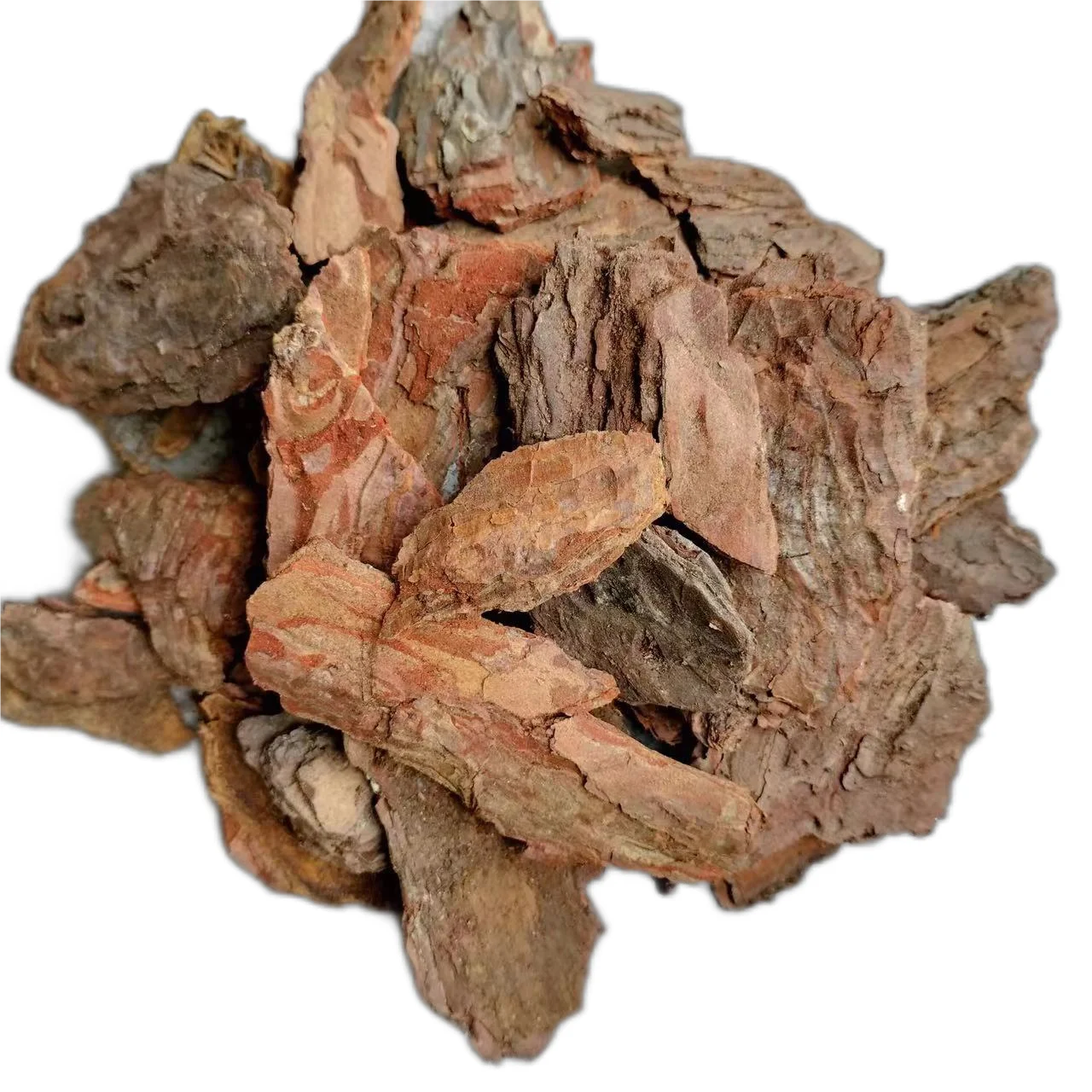 Pine Bark Mulch Ground Mulching Wood Tree Bark Natural Garden Ornaments for Landscape Design