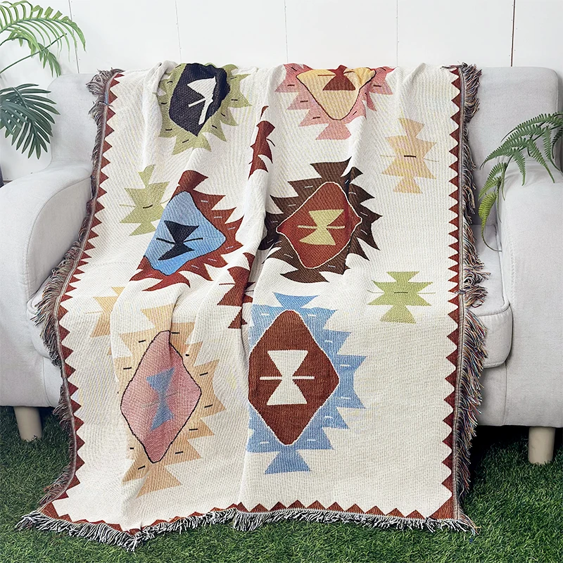 wholesale boho blankets custom woven tapestry blanket throw rugs