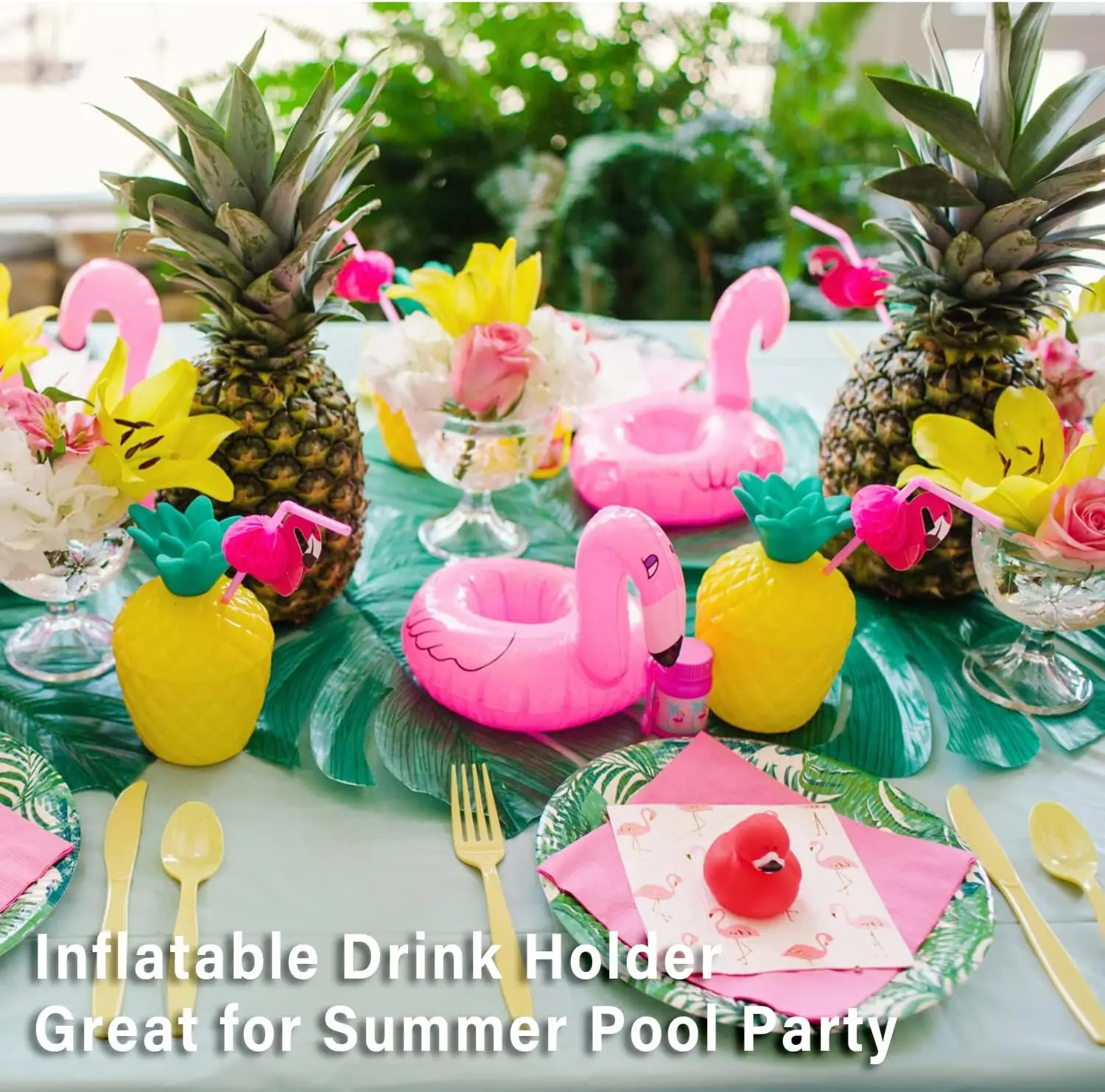 Factory OEM Inflatable Drink Holder Floating Pool Bar Blow up Floating Cup Holders Coasters Fun Floats for Swimming Pool Party