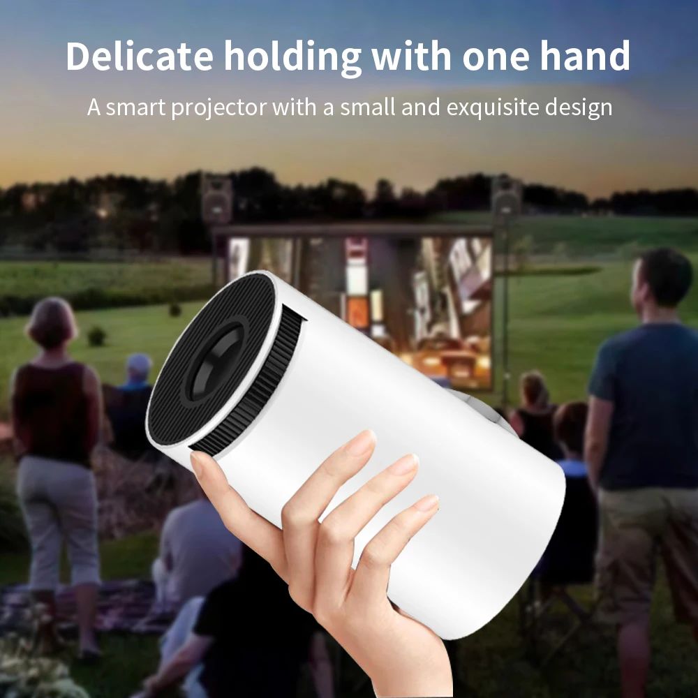 4K 1080P Full HD мини портативный автомобильный Keystone WiFi6 BT5.0 с поворотом на 180 ° Встроенный Android 11 0 OS наружный домашний проектор