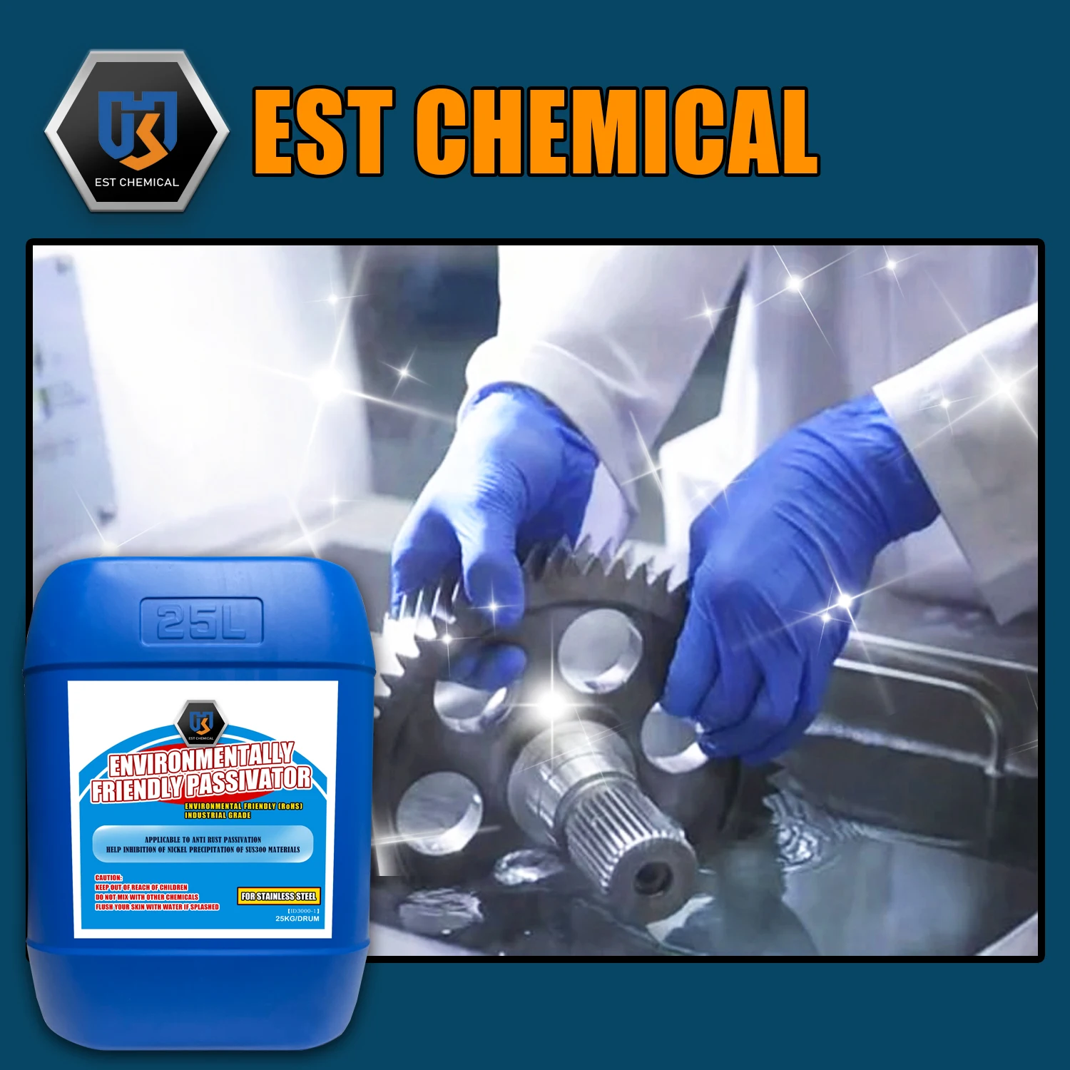 Highly efficient stainless steel rust inhibitor agent corrosion proof passivation fluid
