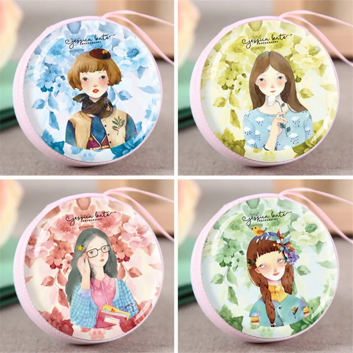 UK 2023 New Arrival Custom Fashion hand made small cute coin purse and High quality Various colors cartoon metal round coin box