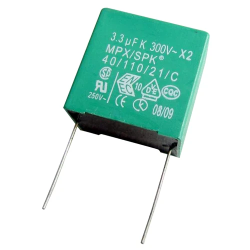 Metallized polypropylene film interference suppression capacitor Class X2 with 275Vac and 305Vac