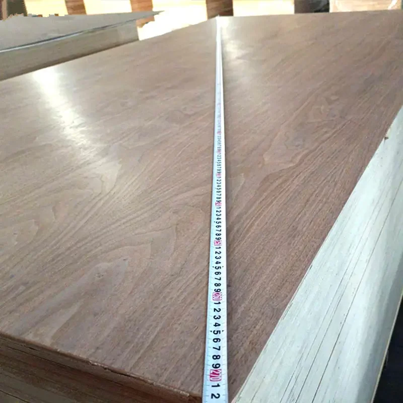 18mm Fancy Black Walnut Veneer Plywood With Furniture Grade
