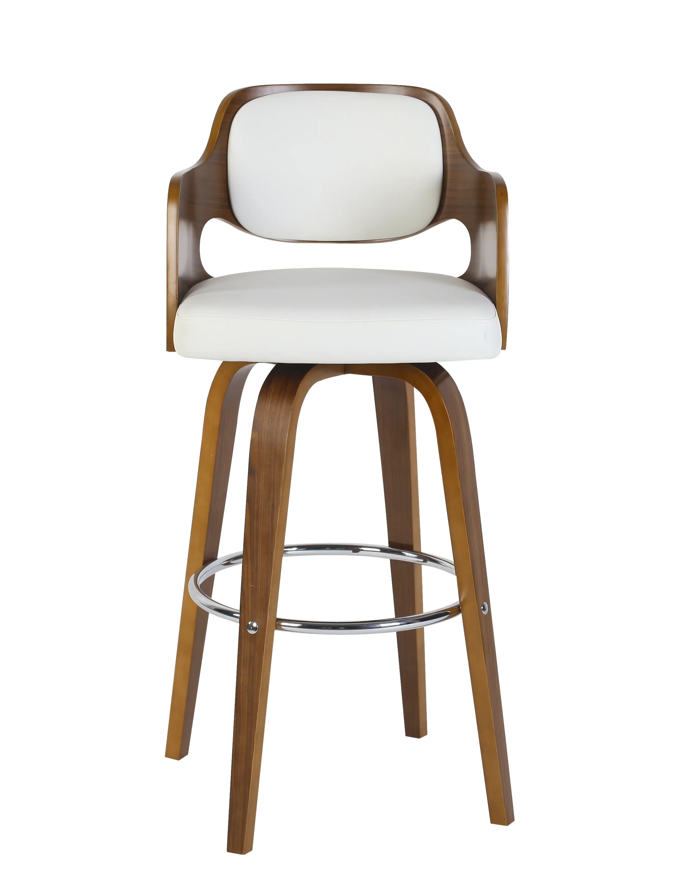 Arcuate Gold Counter Stool Chrome Swivel Restaurant Wishbone Clear Bar Stool Supplier