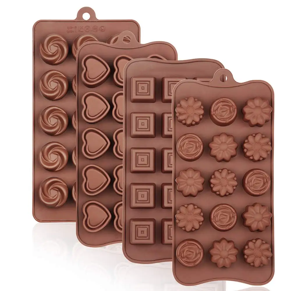 DUMO Hot selling Christmas Multi Shape Cake Candy Mould for Home Making Handmade Silicone Chocolate Molds