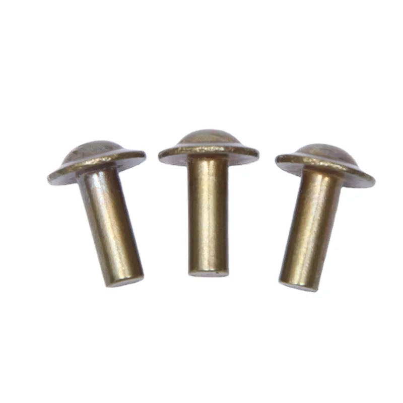 Manufacture Rivet Size 10-6 10-7 10-8 10-9 10-10 Half Hollow aluminum Rivets For Brake Lining