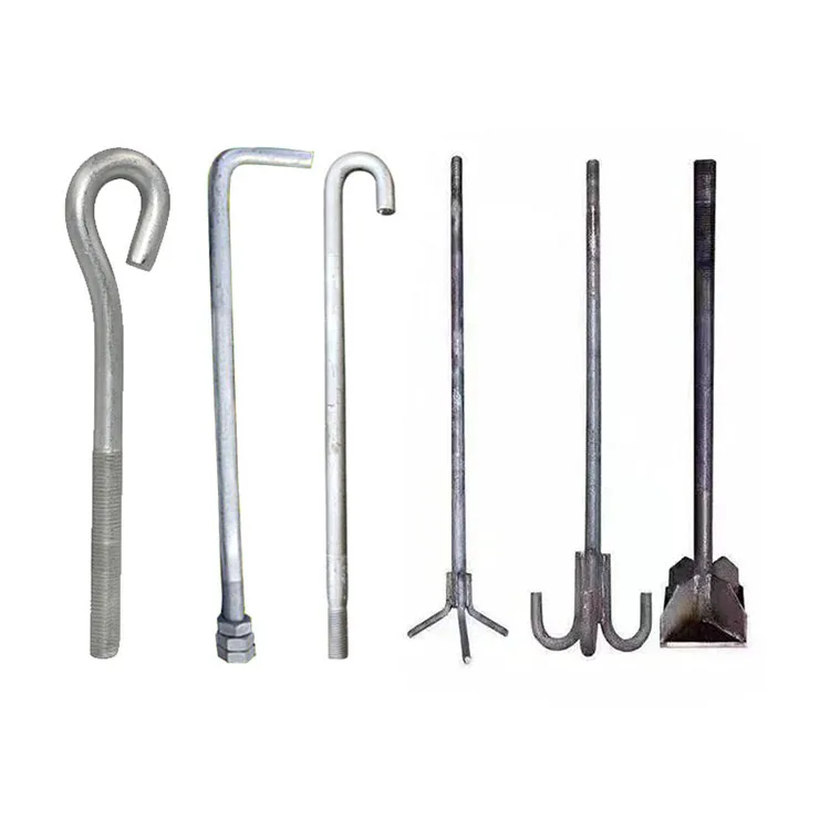 High Tensile Stainless Steel Forged Galvanized Hook Anchor Foundation Anchor Bolt
