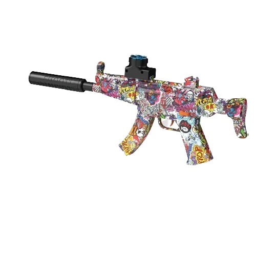 MP5 M416 GelBlaster for Unisex TikTok Inspired Electronic Toy Durable Soft Plastic with Splatter Balls & Metal Bullet Adult Size