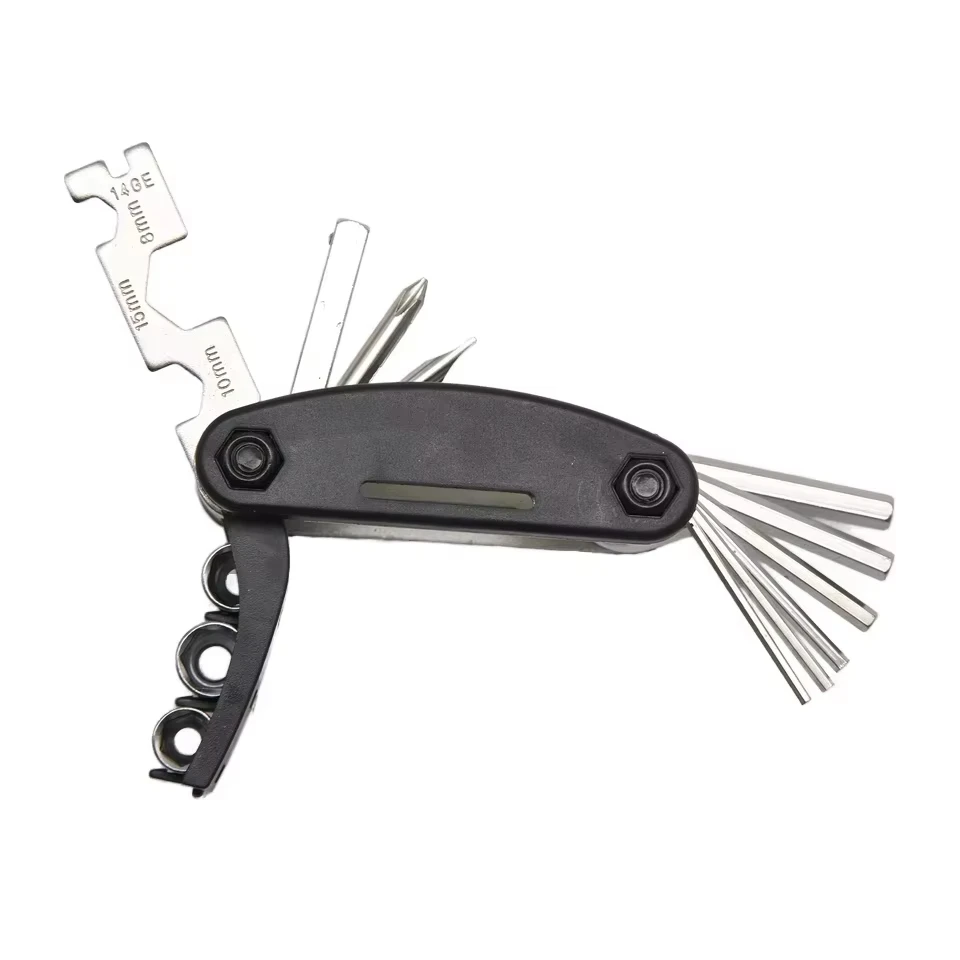 15 In 1 Bicycle Multitool Outdoor Camping Survival Gadget Item Patch Multi Function Tools Set Bike Repair Tool Gadgets For Man