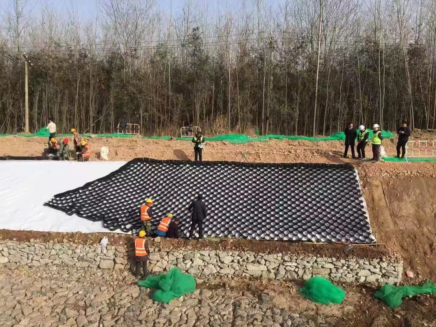 Factory Price Hdpe Gravel Grid Geocell Sale Soft Black Wall Belts Surface Packing Parts Plastic Color Railway