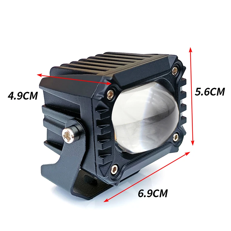 New U9 cars led headlights spotlights HD lens white&yellow led lights for motorcycle led motorcycle headlights