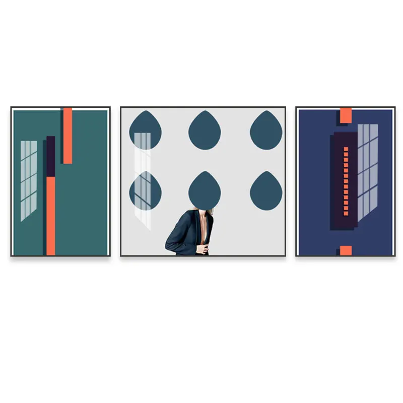 Portrait Poster Wall Painting Design Acrylic Crystal Porcelain Abstract Custom Home Decoration Art