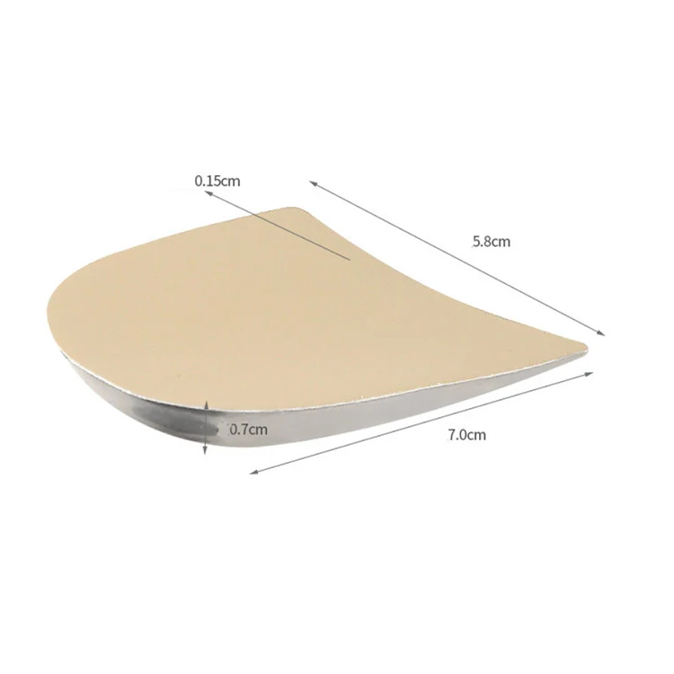  Insoles Gel Heel Shoe Arch Support For Shoes Pad Orthotic Cushion Foot Silicone Height Shock High Pads Toe Pu Correction