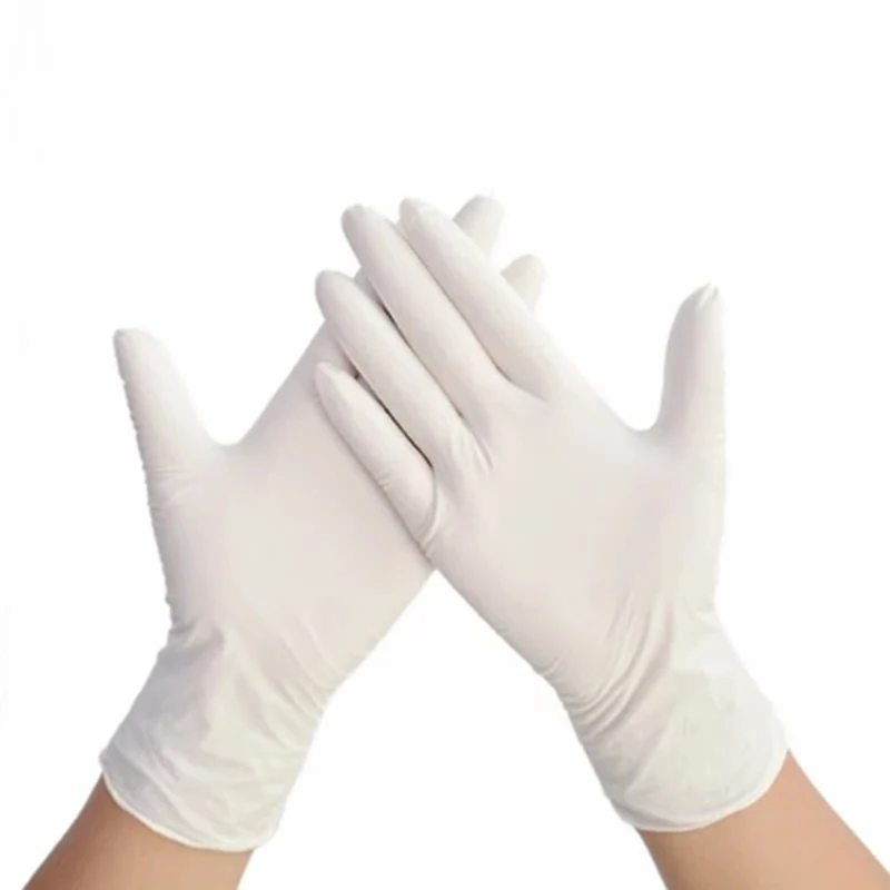 Examination Household Hand Latex Work Glovees Latex Glovees Powder Free Machine Industrial latex Glovees for Nails Beauty Salon