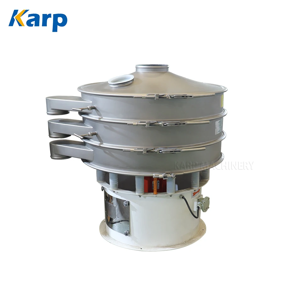 Multi-layers Rotary vibrating sieve Konjac Starch round vibration screen for Powder Granule