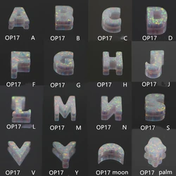 Hot sale 10*10mm Japan  imported Synthetic  letters Opal jewelry opal