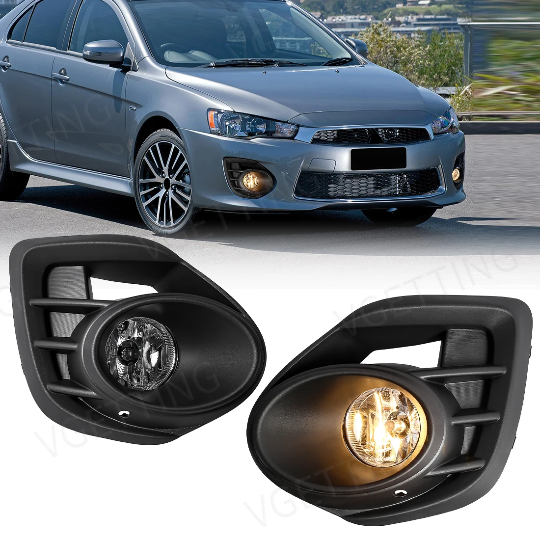 Car Fog Lamps Fog Lights for Mitsubishi Lancer 2015 2016 2017