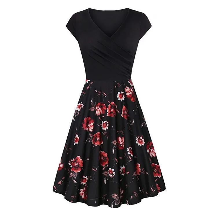 Woman Clothing Clothes Wholesale Summer Flower Dress Women