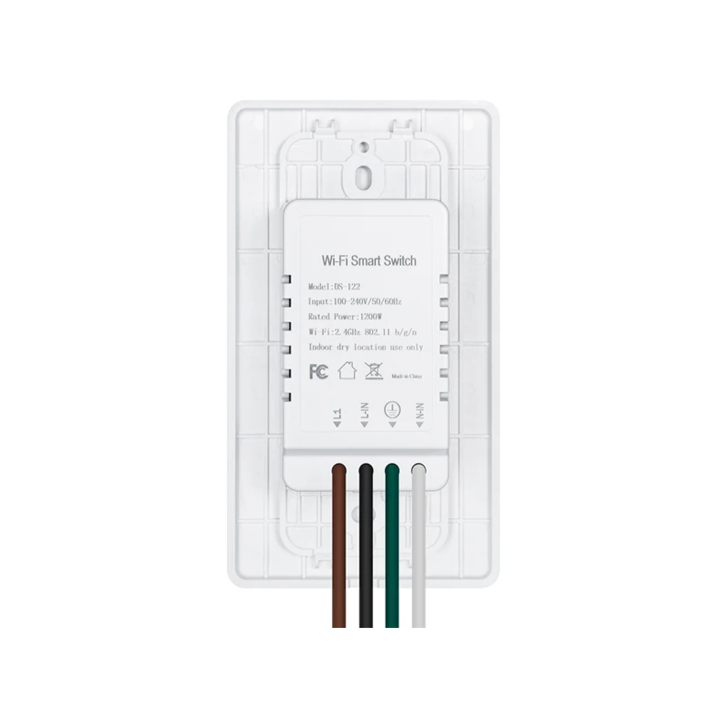 Tuya Smart Life APP WiFi 2 Gangs Push Switch Light Wall Google Home Amazon Alexa Smart Switch US Light Switch