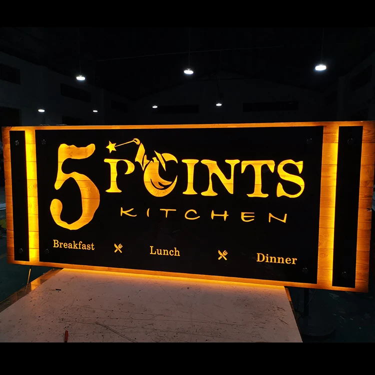 Top Hanging Extra Thin LED Light Box Custom LED Logo Sign Advertising Light Boxes Signs For Indoor & Outdoor