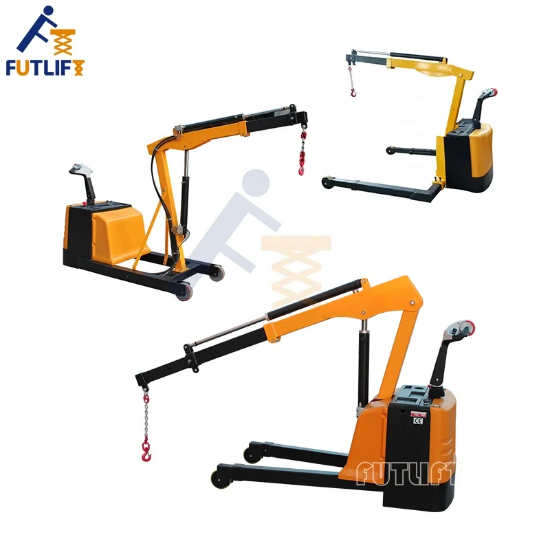 1.5 Tonne Electrical Crane Cargo Lifting Miniature Floor Crane