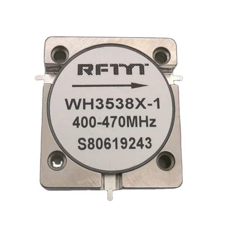 ISO9001 standard high isolation high power low insertion loss 300-1000MHz 400w VHF UHF RF drop in circulator made of China