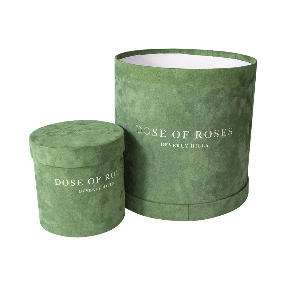 Elegant I love You Round Flower Box for Bouquets With Artificial Flower