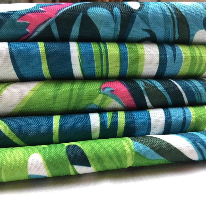 Hot sale flora and tropical prints design fabric 100% polyester fabric oxford printing fabric for table cloth