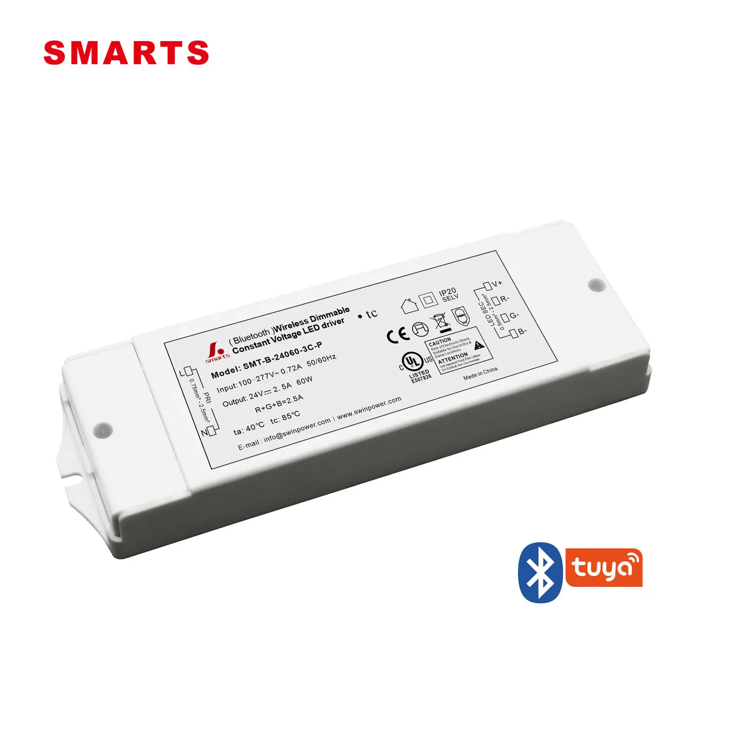 SMARTS 2021 новый продукт без мерцания JA8 8 К Гц Bluetooth затемняемые светодиодные драйверы 60 Вт для освещения RGB