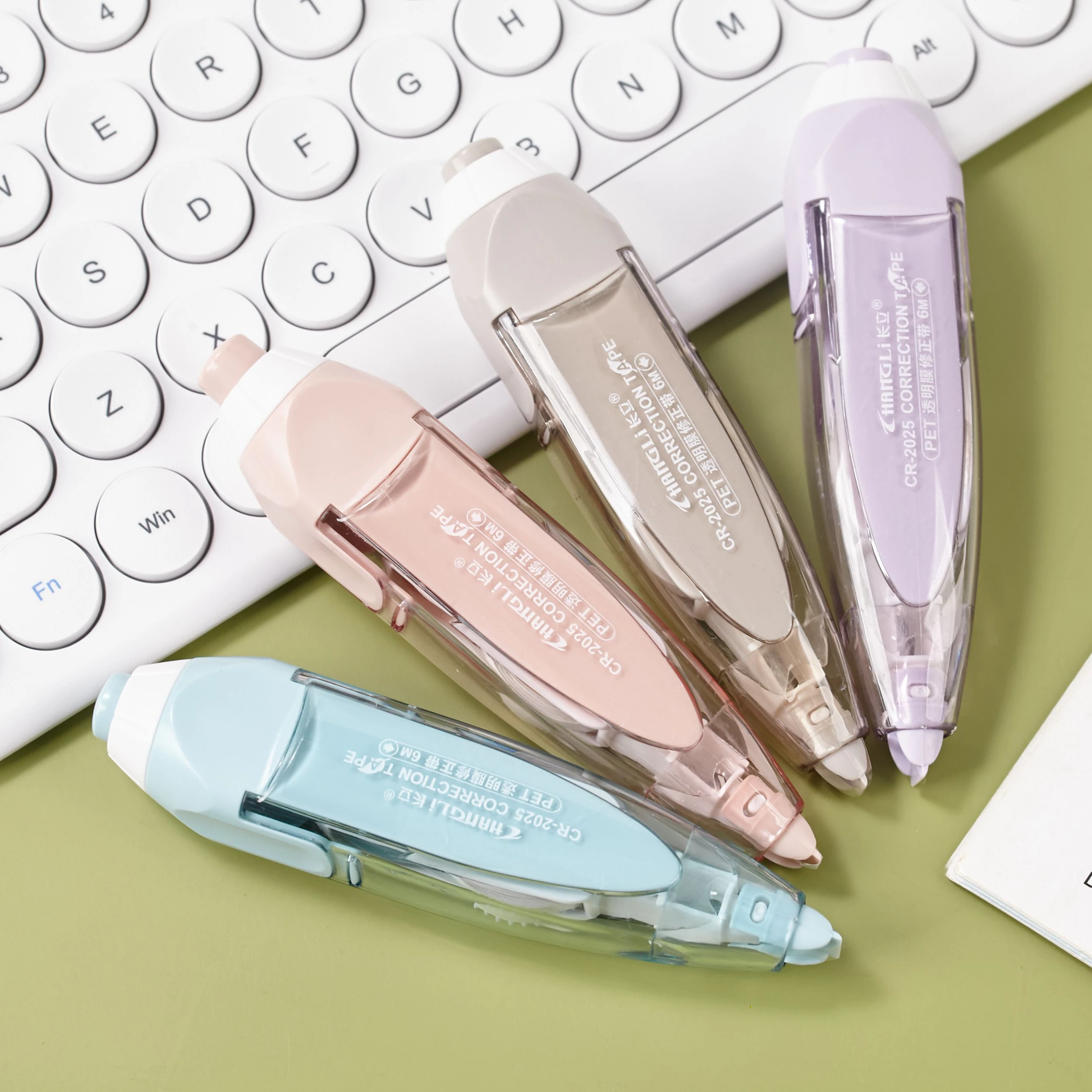 New Press Type Pen Style custom stationery Correction tape student corrector transparent  Refill whiteout correction Tape