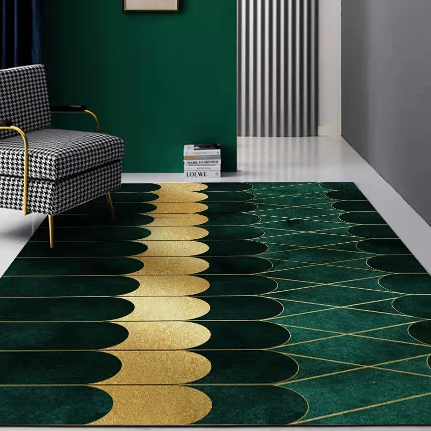 Custom design logo pattern area rugs large Nordic style turkey living room carpets and rugs by machine made