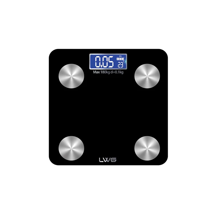 China Factory Promotion BMI bathroom scale weighing body fat scale with app