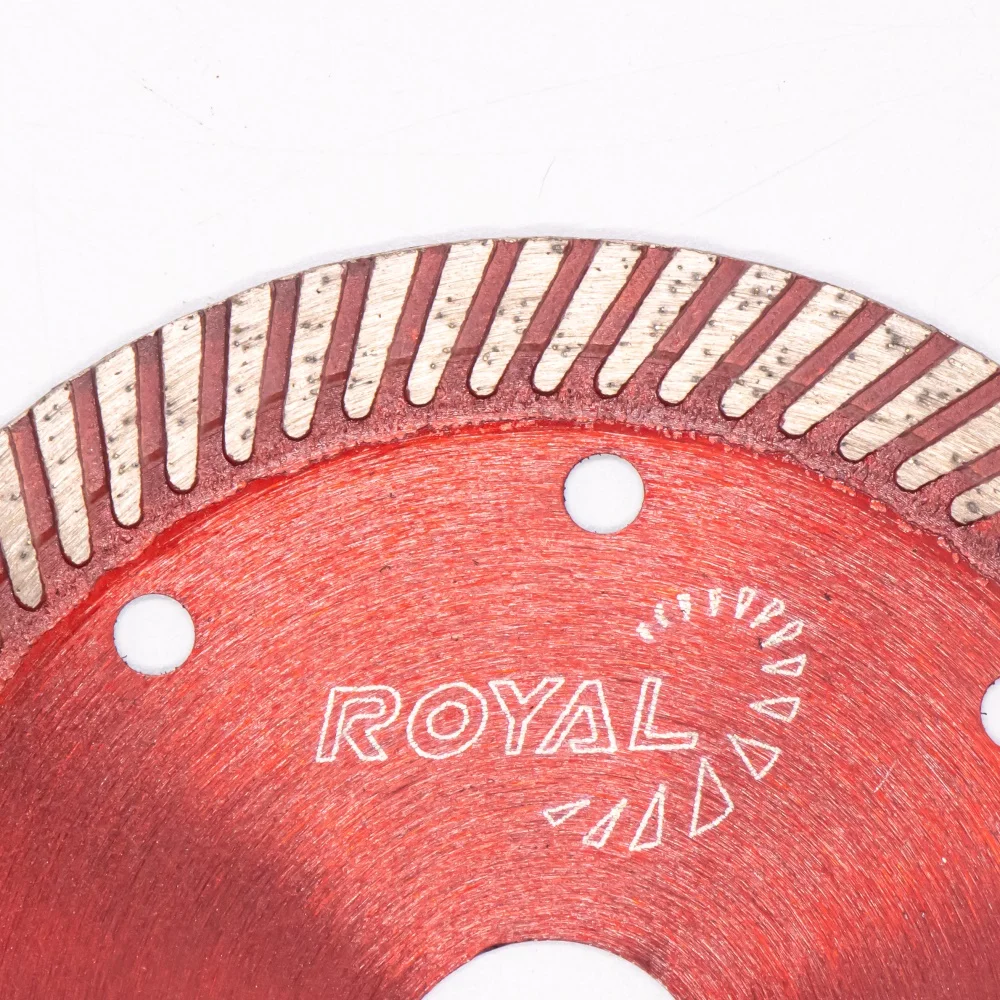 Royal Sino 4 Inch Factory Direct Sale Turbo Ultra Thin High-end Tile Cutting Disc Ceramic Porcelain Sintered Diamond Saw Blade