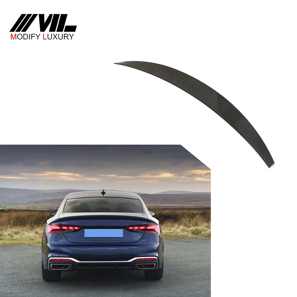 Custom Tuning Auto Carbon Fiber Trunk Spoiler  for Audi A5/S5/RS5 2017-2022