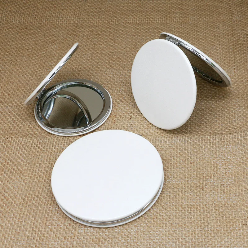 Mini Makeup Custom Logo Square Custom Foldable Mirror Round Pu Small Gift Pocket Professional Vanity Mirror