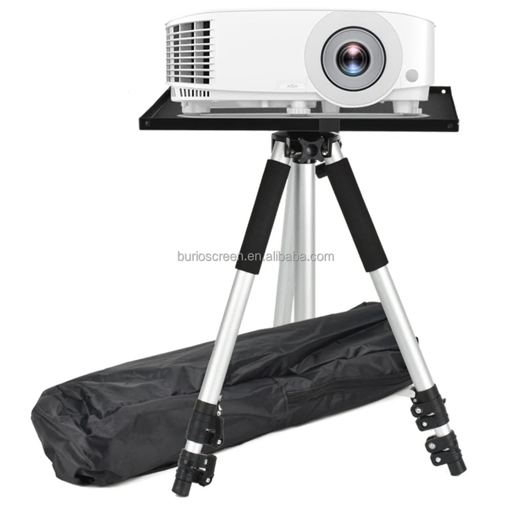 round tube projector tripod stand professional foldable projector laptop floor stand tripod for office home