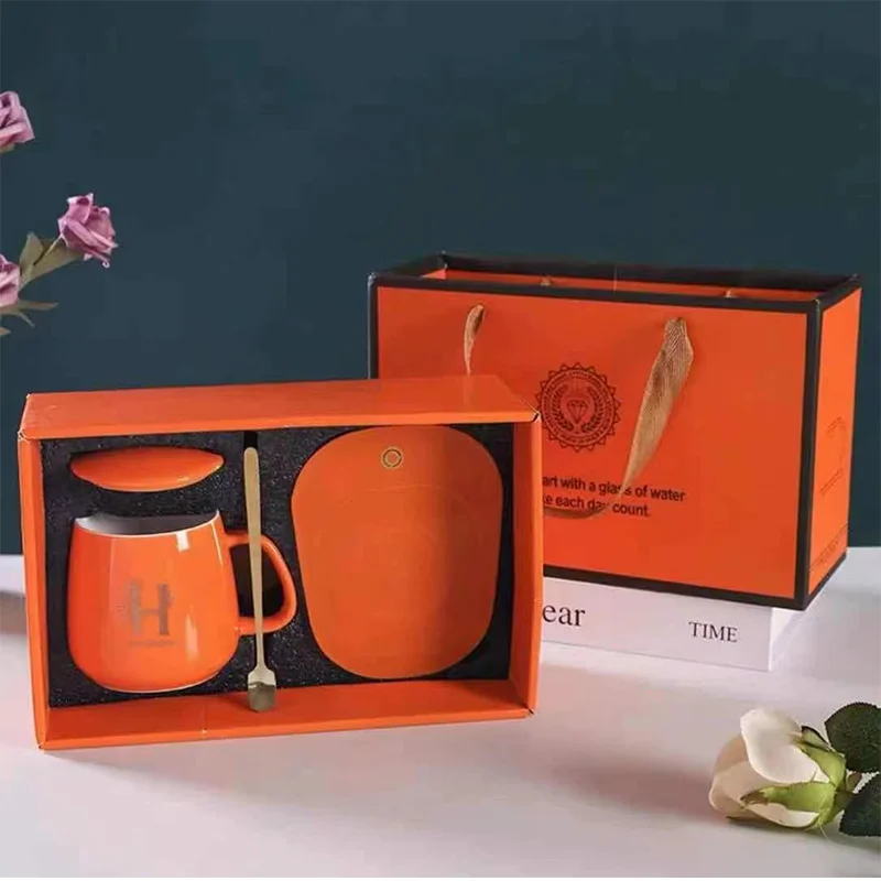 Hot Selling 55 Degree Coffee Mug Warmer Smart Ceramic Sublimation USB Cup Mugs