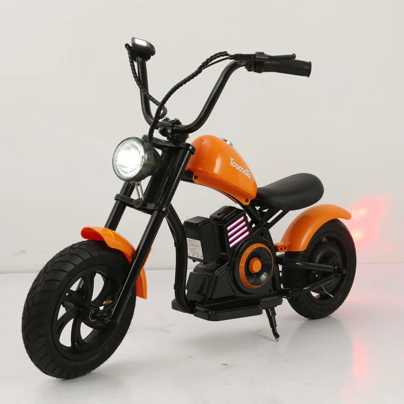 OEM Brand Youmota Tri-Speed Motor Electric Motorcycle for Kids Electric Balance bike 12 Inch Two Wheels Small Chopper Motorbike