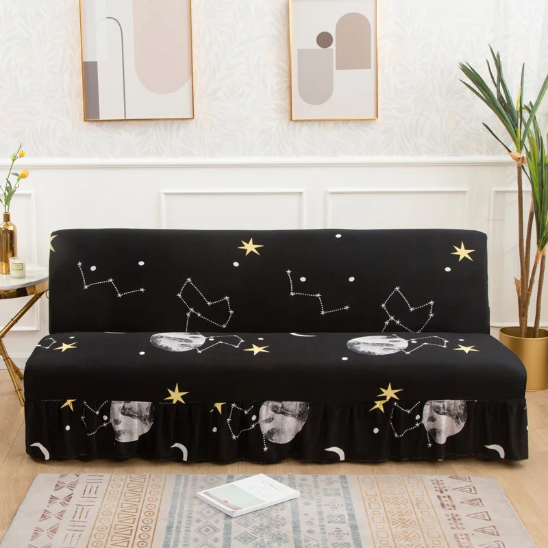 Sofa Covers with Skirt New Printed All-Inclusive  Soft couch cover Modern slipcover stretch elastic 1234 seater knit spandex