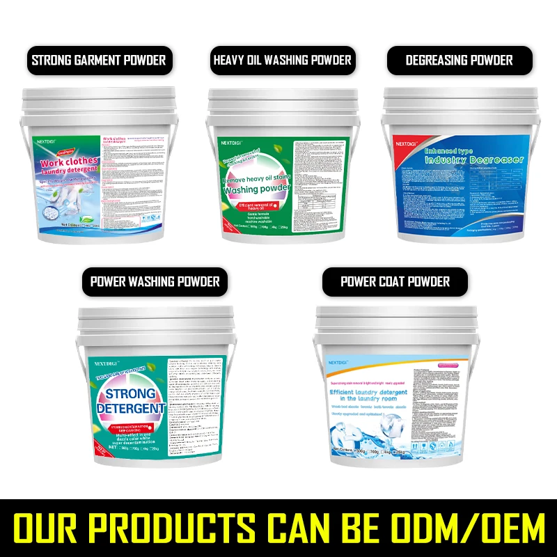 NEXTDIGI 25kg Home Cleaning Water Soluble Laundry Detergent Powder OEM ODM Wholesale for Bulk Manufacture
