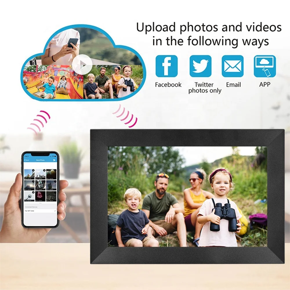 10 дюймов LCD LED HD цифровая фоторамка с дистанционным управлением рамка