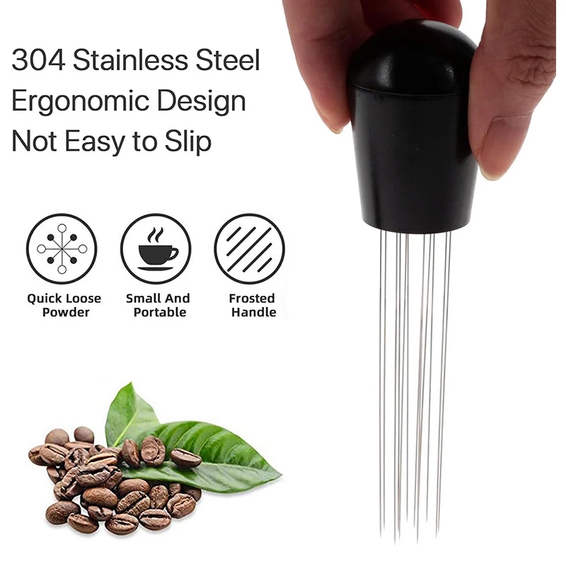 Loose powder Plastic 8 needles coffee needle distributor coffee stirrer needle