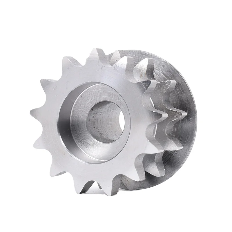 13 зубьев, двухрядная звездочка, Высококачественная двухрядная роликовая звездочка, промышленная металлическая Звездочка на заказ