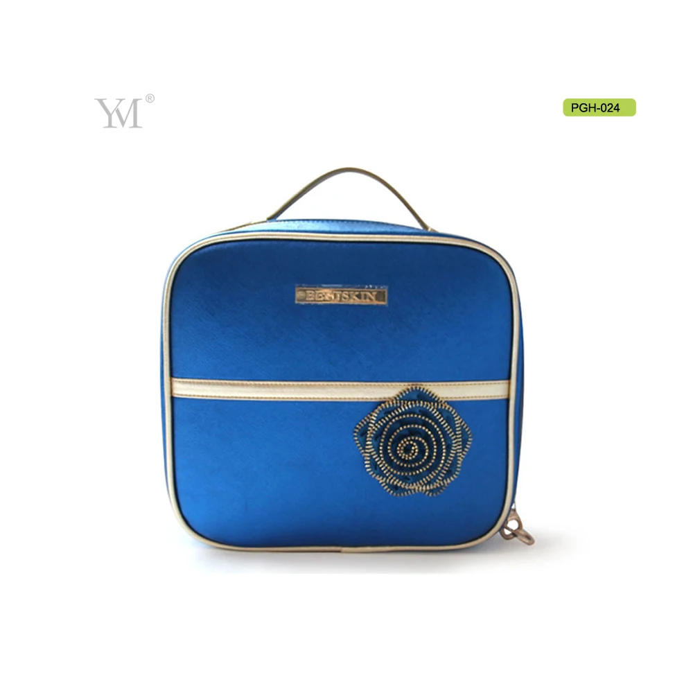 Новый дизайн корейский стиль оптовая продажа Рекламная блестящая кожа ПВХ Горячая популярная косметичка