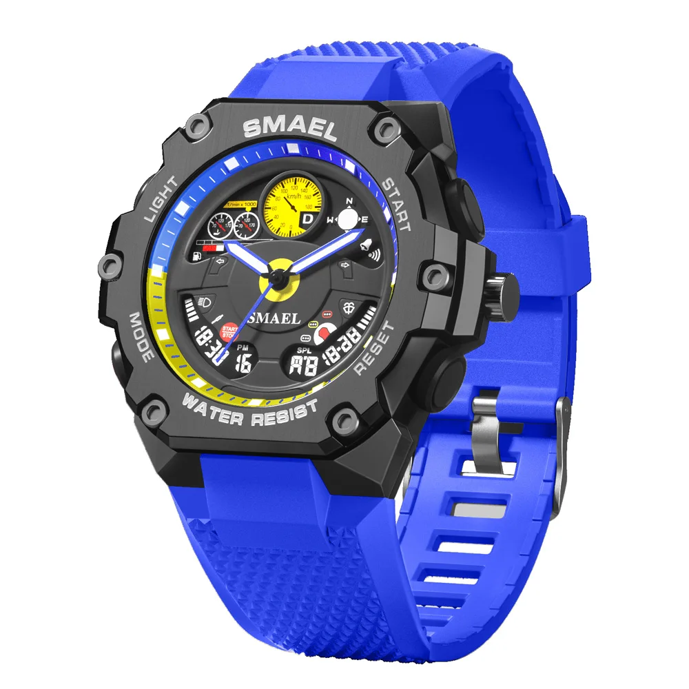 SMAEL new quartz watches 8092 fashion digital clock sport watch for men