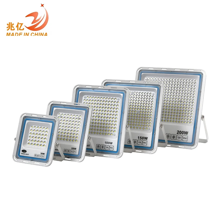 New Design Waterproof Ip65 Stadium Die-cast Aluminum Housing Outdoor 30w 50w 100w 150w 200w Slim Led Flood Light