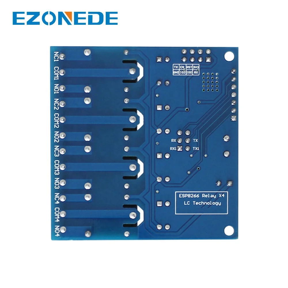 5В/12В ESP8266 ESP-01 4 канала Wi-Fi релейный модуль пульт дистанционного управления для умного дома IOT передача с помощью приложения на телефоне контроллер