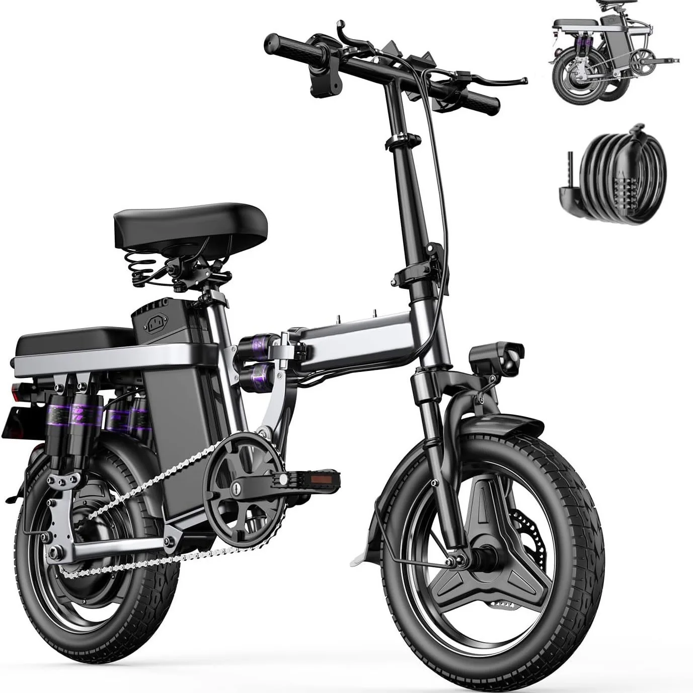 2024  HIGYM F12 New Model 14 Inch Fat Tire     cheap price high quality e-bike electric scooters