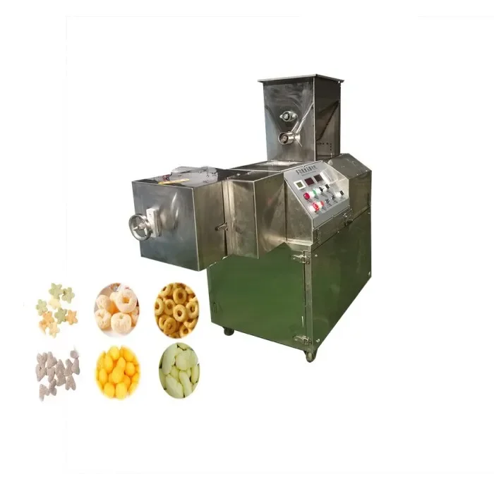 Cereal puffing machine snake food animal feed puffing extruder machine